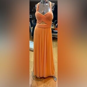 Aqua Peach Maxi Dress